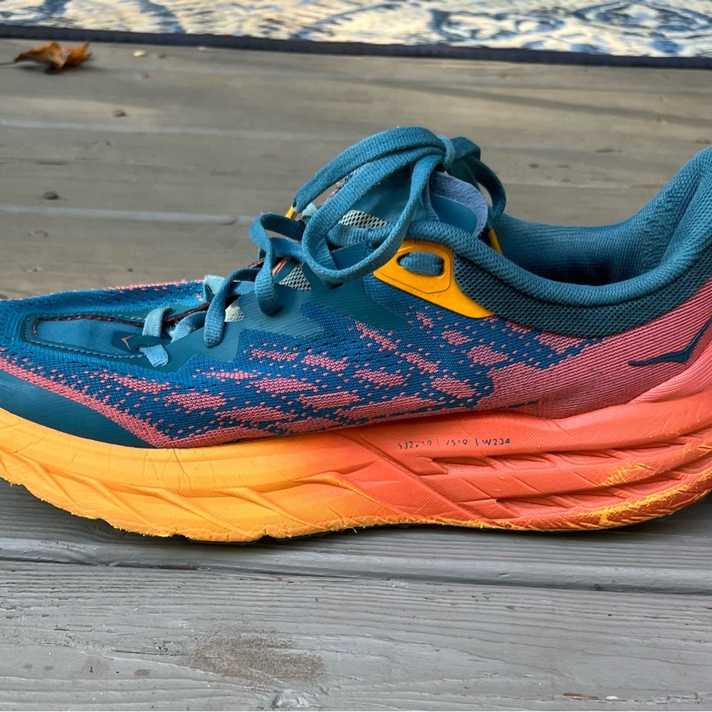 Hoka Women's Sneakers - Teal and Orange - Picture 3 of 9
